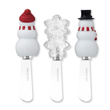 Load image into Gallery viewer, Frosty Friends Cheese Spreader Set of 3