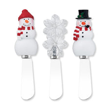Load image into Gallery viewer, Frosty Friends Cheese Spreader Set of 3