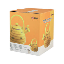 Load image into Gallery viewer, Bee Hive Enamel Whistling Kettle