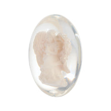 Load image into Gallery viewer, Guardian Angel Worry Stone, Clear Polyresin Pocket Stone