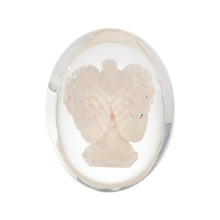 Load image into Gallery viewer, Guardian Angel Worry Stone, Clear Polyresin Pocket Stone