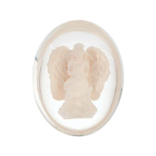 Load image into Gallery viewer, Guardian Angel Worry Stone, Clear Polyresin Pocket Stone