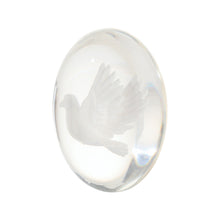 Load image into Gallery viewer, Dove of Peace Worry Stone, Clear Polyresin Pocket Stone