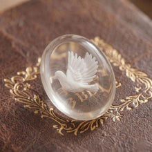 Load image into Gallery viewer, Dove of Peace Worry Stone, Clear Polyresin Pocket Stone