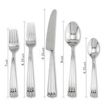 Load image into Gallery viewer, Supreme Stainless Steel 5-Piece Rainfall Flatware Set