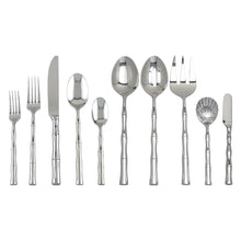 Load image into Gallery viewer, Supreme Stainless Steel 45-Piece Bamboo Flatware Set