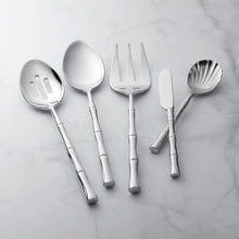 Load image into Gallery viewer, Supreme Stainless Steel 5-Piece Bamboo Serving Set