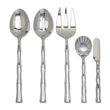 Load image into Gallery viewer, Supreme Stainless Steel 5-Piece Bamboo Serving Set