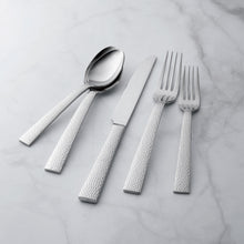 Load image into Gallery viewer, Supreme Stainless Steel 45-Piece Hammered Flatware Set
