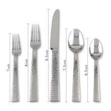 Load image into Gallery viewer, Supreme Stainless Steel 20-Piece Hammer Flatware Set