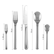 Load image into Gallery viewer, Supreme Stainless Steel 20-Piece Oval Flatware Set