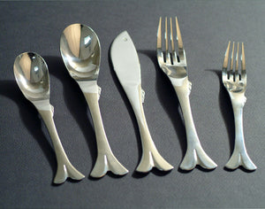 Supreme Stainless Steel 20-Piece Fish Flatware Set
