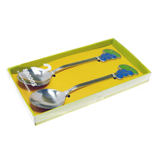 Load image into Gallery viewer, Supreme Stainless Steel 2-Piece Blueberry Yogurt Spoon