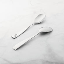 Load image into Gallery viewer, Supreme Stainless Steel 6-Piece Square Edge with Circle Pattern Demitasse Spoon