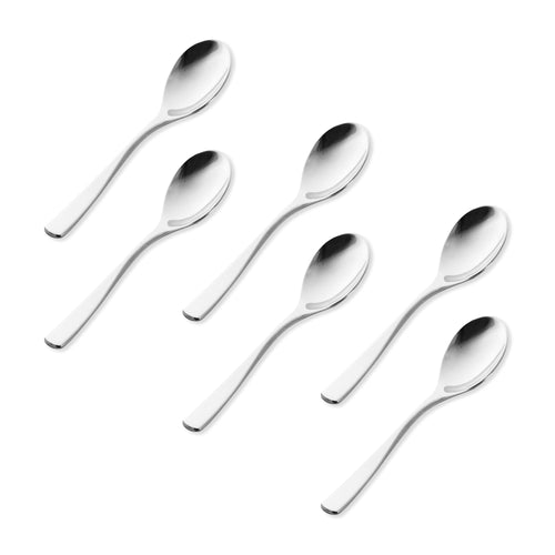 Supreme Stainless Steel 6-Piece Teardrop Demitasse Spoon