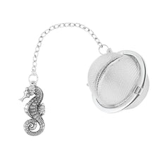 Load image into Gallery viewer, Supreme Stainless Steel Tea Ball Infuser with Seahorse Charm