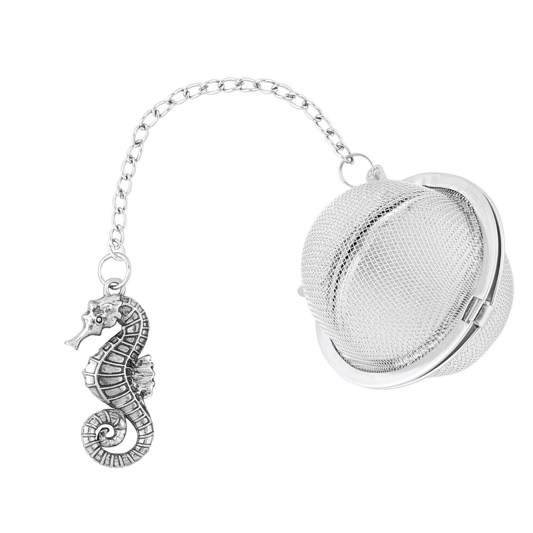 Supreme Stainless Steel Tea Ball Infuser with Seahorse Charm