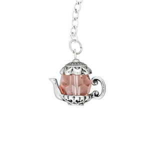 Supreme Stainless Steel Tea Ball Infuser with Crystal Glass Teapot Charm