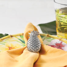 Load image into Gallery viewer, UPware 4-Piece Pineapple Zinc Alloy Napkin Rings