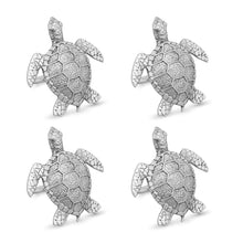 Load image into Gallery viewer, UPware 4-Piece Sea Turtle Zinc Alloy Napkin Rings