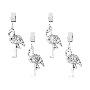 UPware 4-Piece Flamingo Zinc Alloy Tablecloth Weights