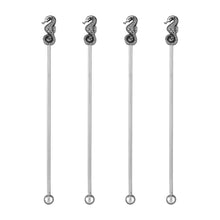 Load image into Gallery viewer, UPware 4-Piece Seahorse Swizzle Stick