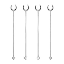 Load image into Gallery viewer, UPware 4-Piece Horseshoe Swizzle Stick