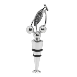 Wine Things Cherry Zinc Bottle Stopper