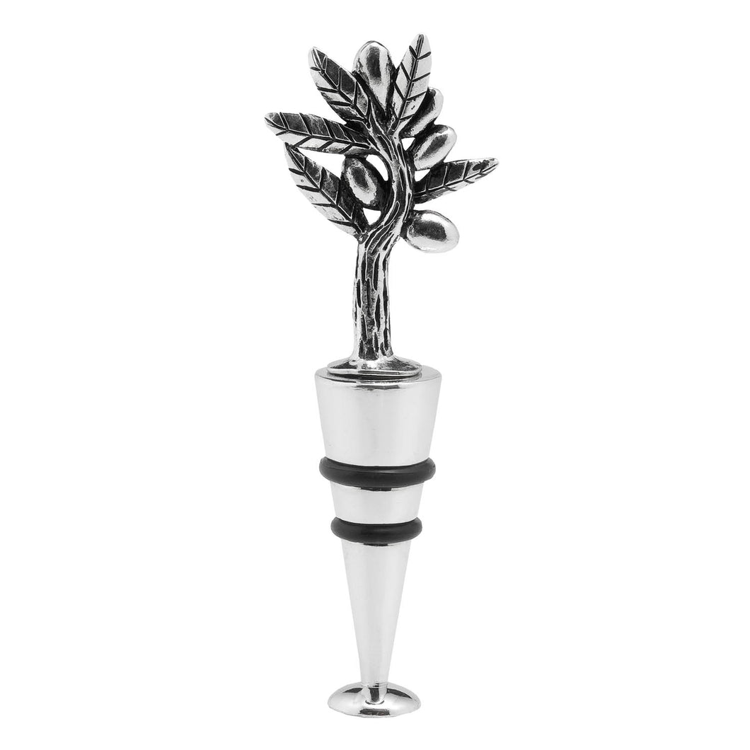 Wine Things Olive Zinc Bottle Stopper