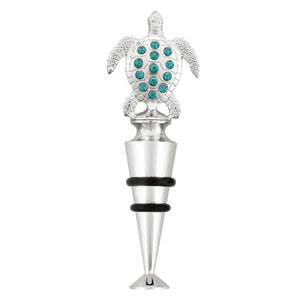 Wine Things Crystal Sea Turtle Wine Bottle Stopper