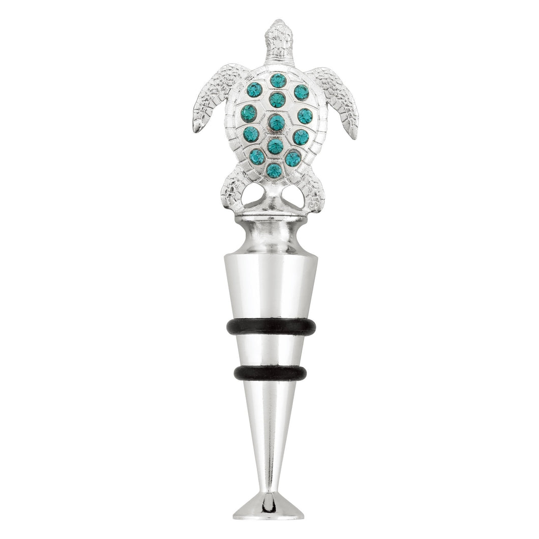 Wine Things Crystal Sea Turtle Wine Bottle Stopper