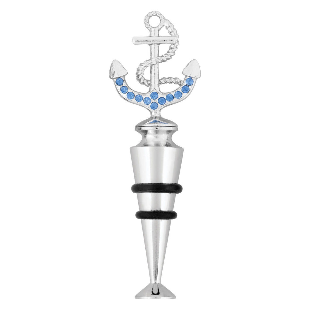 Wine Things Crystal Anchor Wine Bottle Stopper