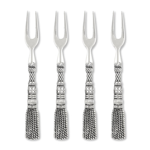 Supreme Zinc 4-Piece Tassel Demi Fork Set