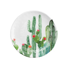 Load image into Gallery viewer, Gourmet Art 4-Piece Desert Cactus 6&quot; Melamine Plate