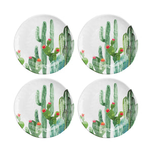 Gourmet Art 4-Piece Desert Cactus 6" Melamine Plate