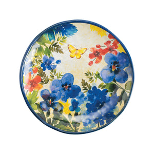 Gourmet Art 4-Piece Butterfly Floral 6" Melamine Plate