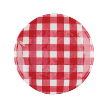 Load image into Gallery viewer, Gourmet Art 4-Piece Gingham 6&quot; Melamine Plates, Red