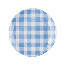 Load image into Gallery viewer, Gourmet Art 4-Piece Gingham 6&quot; Melamine Plates, Blue