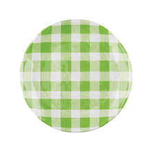 Load image into Gallery viewer, Gourmet Art 4-Piece Gingham 6&quot; Melamine Plates, Green