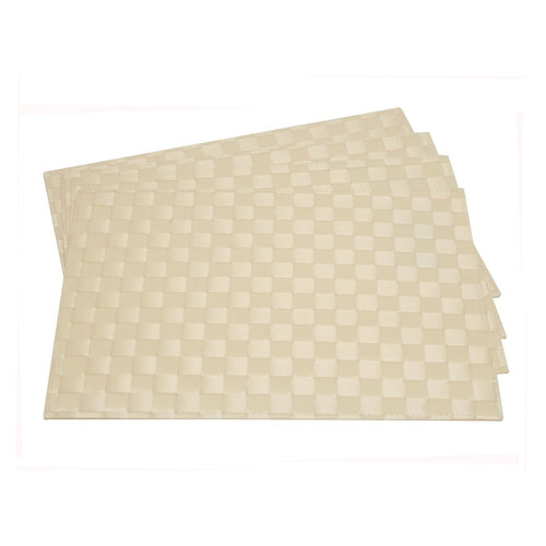 Gourmet Art 4-Piece PP Placemat, Beige