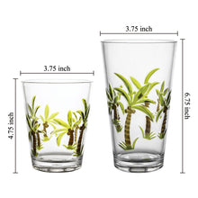 Load image into Gallery viewer, Gourmet Art 2-Piece Palm Tree Acrylic DOF Tumbler, 24 oz.