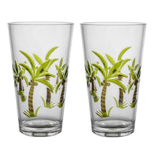 Load image into Gallery viewer, Gourmet Art 2-Piece Palm Tree Acrylic DOF Tumbler, 24 oz.