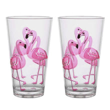Load image into Gallery viewer, Gourmet Art 2-Piece Flamingo Acrylic DOF Tumbler, 24 oz.