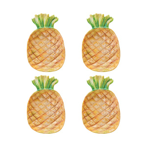 Gourmet Art 4-Piece Pineapple Melamine 10 3/4 Plate