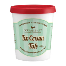 Load image into Gallery viewer, Gourmet Art Ice Cream Tub, Red