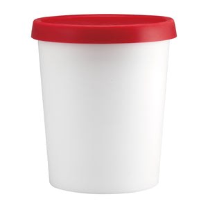 Gourmet Art Ice Cream Tub, Red