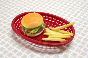 Gourmet Art 6-Piece Patriotic Burger Basket