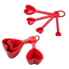 Load image into Gallery viewer, Gourmet Art Heart Measuring Cups and Spoons Set