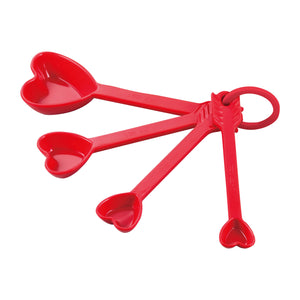 Gourmet Art Heart Measuring Cups and Spoons Set