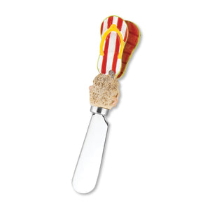 Mr. Spreader 4-Piece Beach Sandals Resin Cheese Spreader, Assorted